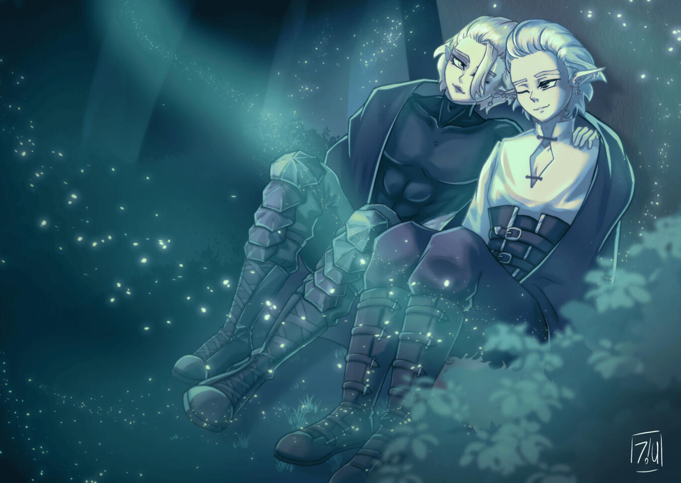 Full body + Detailed background